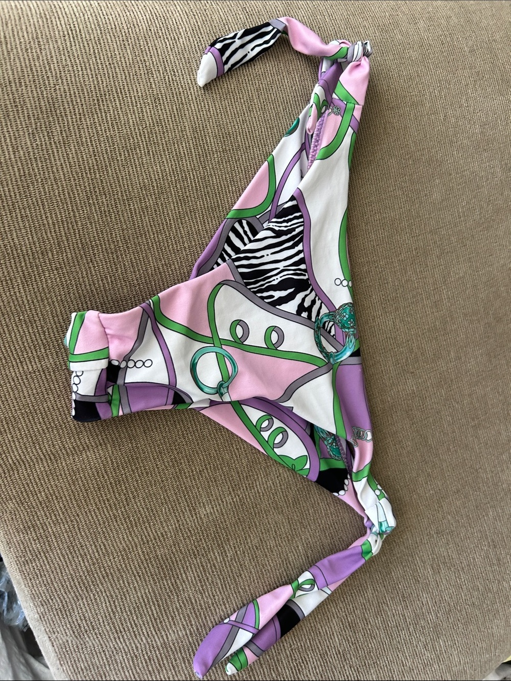 Adult small Pink & Purple Patterned Swim Bottoms